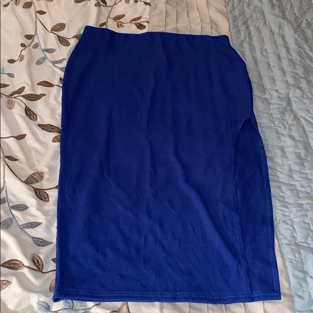 Blue skirt